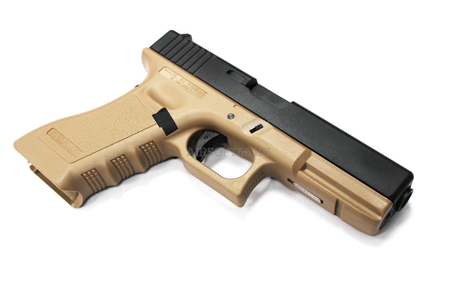 Страйкбольный пистолет KJW GLOCK G18 GBB Tan | цена, характеристики ...