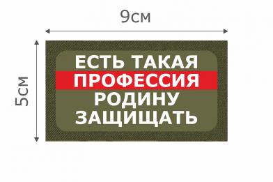 Т008О Патч Такая профессия 5х9см Олива фото, описание